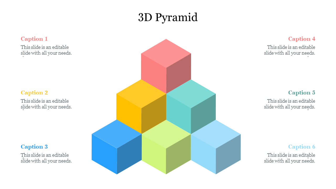 3D Pyramid PowerPoint Presentation Slide Templates
